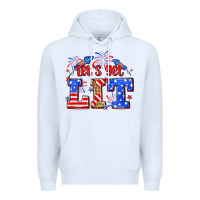 White Let's get lit 4th of July Premium Hoodie - Neo Western