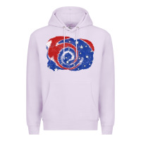 Lilac Patriotic tie dye background 4th of july Premium Hoodie - CowGirlArtShop