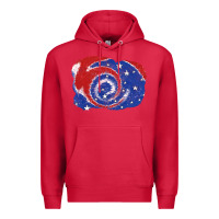 Cardinal Patriotic tie dye background 4th of july Premium Hoodie - CowGirlArtShop