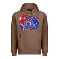 Chestnut Patriotic tie dye background 4th of july Premium Hoodie - CowGirlArtShop