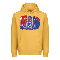 Mustard Patriotic tie dye background 4th of july Premium Hoodie - CowGirlArtShop