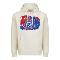 Oatmeal Heather Patriotic tie dye background 4th of july Premium Hoodie - CowGirlArtShop