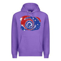 Purple Patriotic tie dye background 4th of july Premium Hoodie - CowGirlArtShop