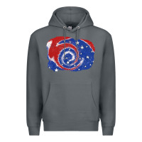 Rock Patriotic tie dye background 4th of july Premium Hoodie - CowGirlArtShop