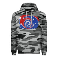 Slate Camo Patriotic tie dye background 4th of july Premium Hoodie - CowGirlArtShop