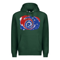 Sports Green Patriotic tie dye background 4th of july Premium Hoodie - CowGirlArtShop