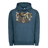 Pigment Midnight Navy kinda busy being a goat mom Urban Hoodie - CowhideDigitalArt