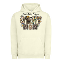 Pigment Pistachio kinda busy being a goat mom Urban Hoodie - CowhideDigitalArt