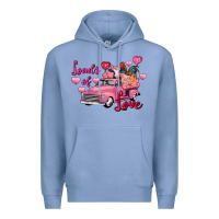 Colony Blue loads of love valentine's day farm truck Premium Hoodie - FaDigitalArtStudio