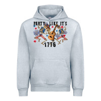 Heather Grey Party like its 1776 4th of july Urban Hoodie - CowGirlArtShop