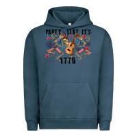 Pigment Midnight Navy Party like its 1776 4th of july Urban Hoodie - CowGirlArtShop