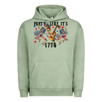 Pigment Oil Green Party like its 1776 4th of july Urban Hoodie - CowGirlArtShop