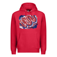 Cardinal Patriotic tie dye background Premium Hoodie - CowGirlArtShop