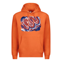 Carrot Patriotic tie dye background Premium Hoodie - CowGirlArtShop