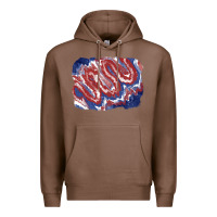 Chestnut Patriotic tie dye background Premium Hoodie - CowGirlArtShop