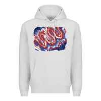 Dove Grey Patriotic tie dye background Premium Hoodie - CowGirlArtShop