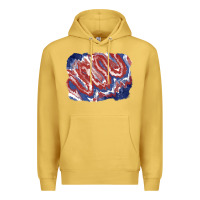 Antique Gold Patriotic tie dye background Premium Hoodie - CowGirlArtShop
