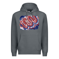 Rock Patriotic tie dye background Premium Hoodie - CowGirlArtShop
