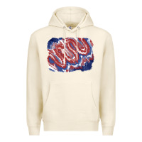 Tofu Patriotic tie dye background Premium Hoodie - CowGirlArtShop