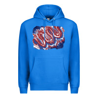 True Royal Patriotic tie dye background Premium Hoodie - CowGirlArtShop