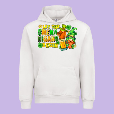 Let The Shenanigans Begin Urban Hoodie Designed By Fadigitalartstudio
