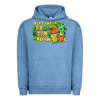 Pigment Pebble Blue let the shenanigans begin Urban Hoodie - FaDigitalArtStudio