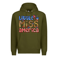 Army Green Little miss America Premium Hoodie - Neo Western