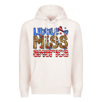 Pale Pink Little miss America Premium Hoodie - Neo Western