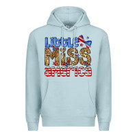 Blue Mist Little miss America Premium Hoodie - Neo Western