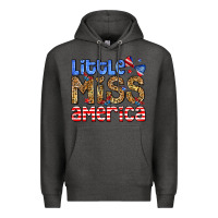 Charcoal Heather Little miss America Premium Hoodie - Neo Western