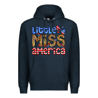 Navy Little miss America Premium Hoodie - Neo Western
