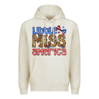 Oatmeal Heather Little miss America Premium Hoodie - Neo Western