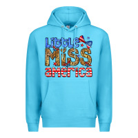 Ocean Blue Little miss America Premium Hoodie - Neo Western