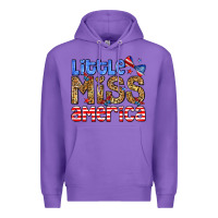 Purple Little miss America Premium Hoodie - Neo Western
