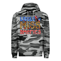 Slate Camo Little miss America Premium Hoodie - Neo Western