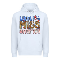 White Little miss America Premium Hoodie - Neo Western