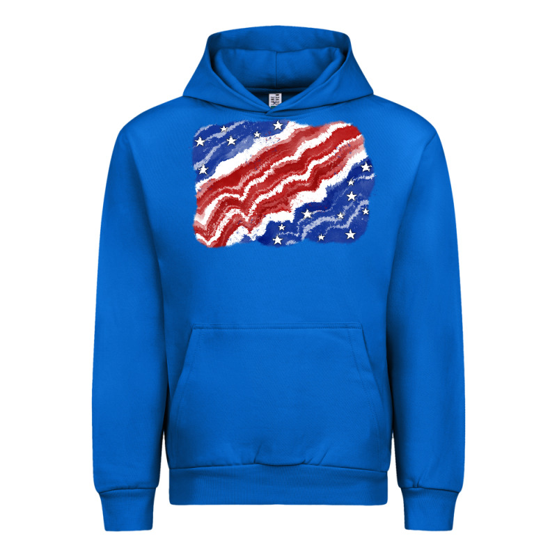 Patriotic Tie Dye Background 4th Of July Urban Hoodie by CowGirlArtShop | Teevron