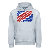 Heather Grey Patriotic tie dye background 4th of july Urban Hoodie - CowGirlArtShop