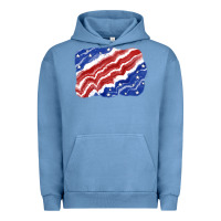 Pigment Pebble Blue Patriotic tie dye background 4th of july Urban Hoodie - CowGirlArtShop