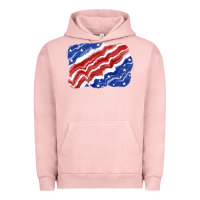 Pigment Salmon Patriotic tie dye background 4th of july Urban Hoodie - CowGirlArtShop
