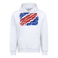 White Patriotic tie dye background 4th of july Urban Hoodie - CowGirlArtShop