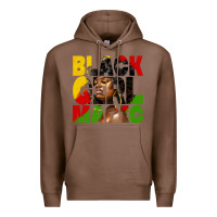 Chestnut black girl magic juneteenth Premium Hoodie - HRA Design Shop