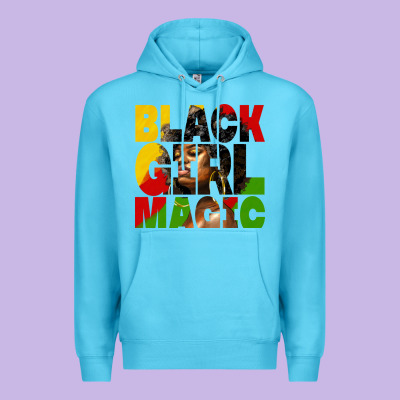 Black Girl Magic Juneteenth Premium Hoodie Designed By Hra Design Shop