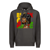 Smoke black girl magic juneteenth Premium Hoodie - HRA Design Shop