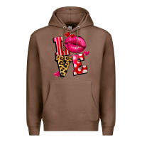 Chestnut love lips Premium Hoodie - FaDigitalArtStudio