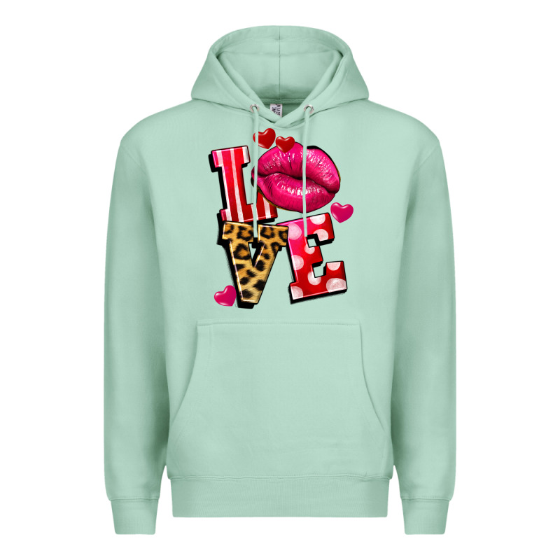Love Lips Premium Hoodie by FaDigitalArtStudio | Teevron