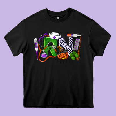 Halloween Rn Registered Nursehalloween Rn Register Heavy Core Tee Designed By Lillyallendesigns