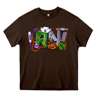 Chocolate Brown Halloween RN Registered NurseHalloween RN Register Heavy Core Tee - LillyAllenDesigns