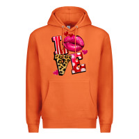 Carrot love lips Premium Hoodie - FaDigitalArtStudio