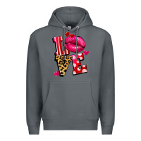 Rock love lips Premium Hoodie - FaDigitalArtStudio